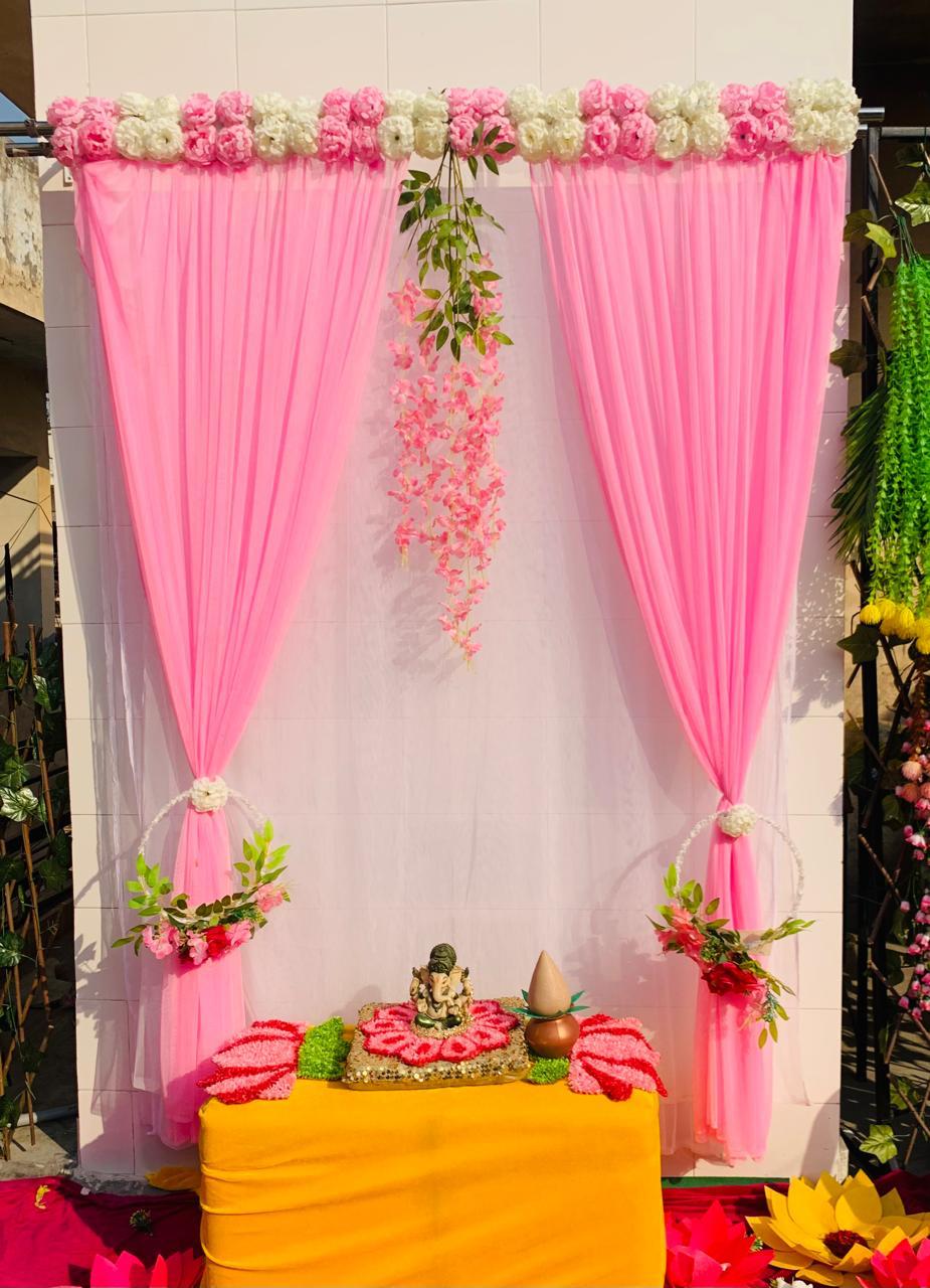 Flower Panel Curtain - Without Stand