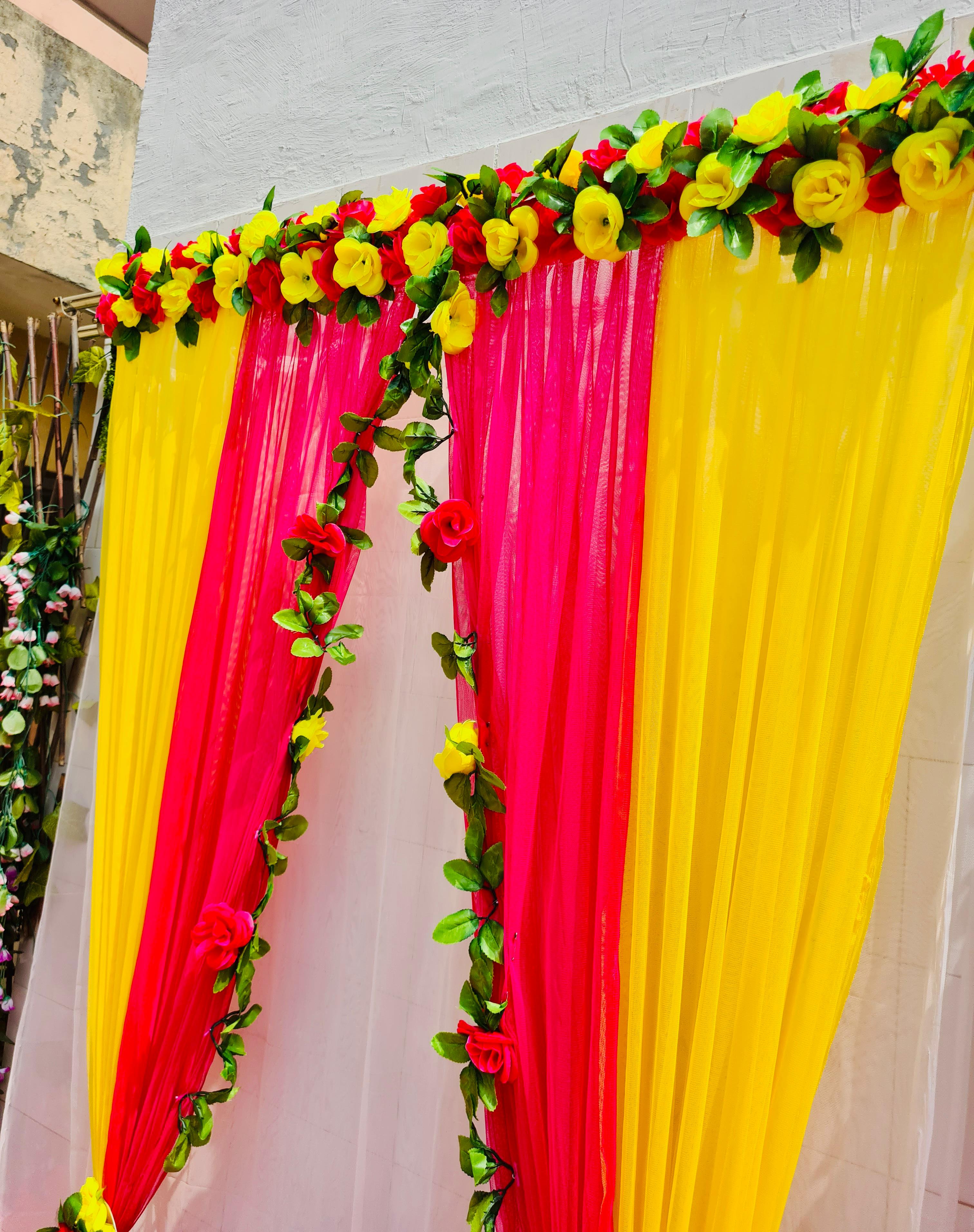 Craft Fusion Rose Flower Panel Curtain Backdrop