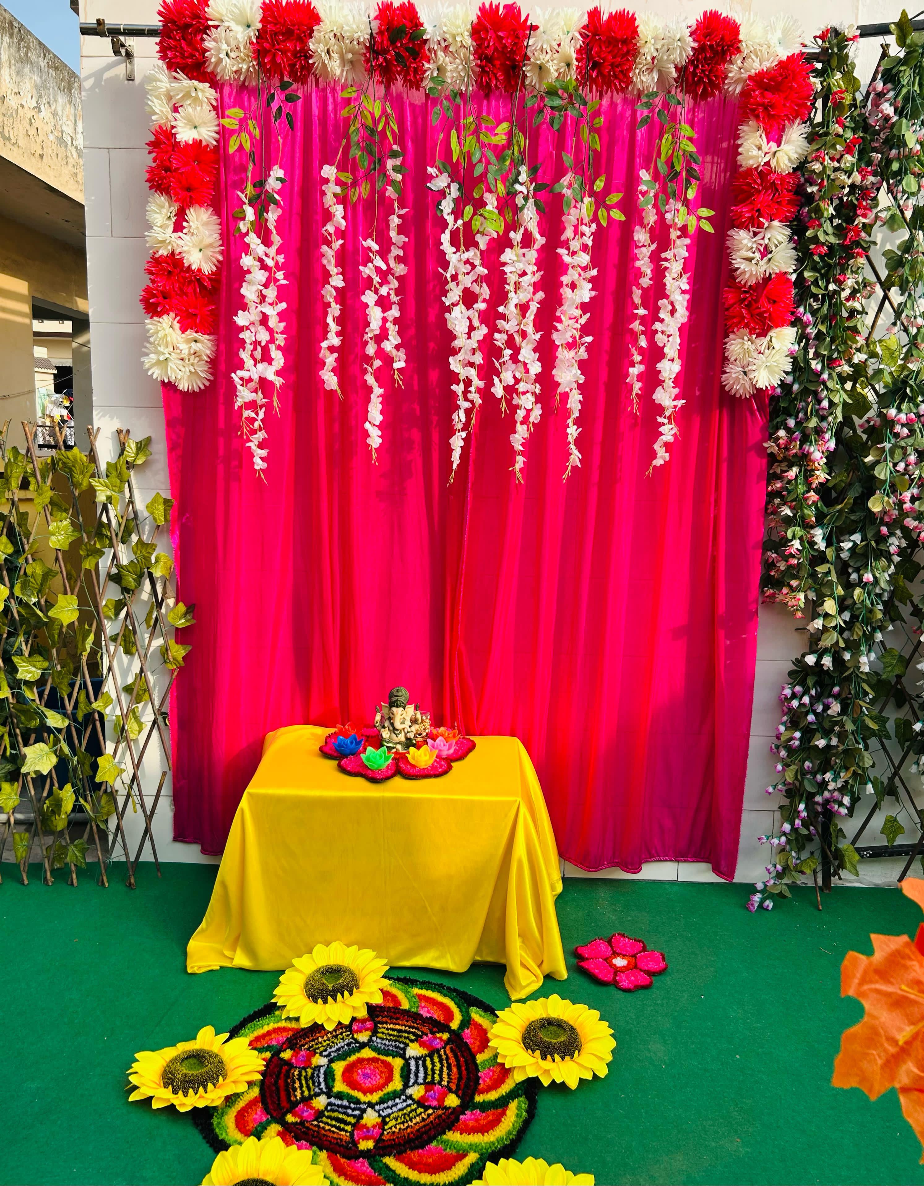 Craft Fusion Daisy Panel Backdrop Curtain